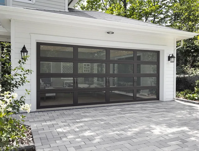 Monrovia Garage Door Repair design specialist presenting custom garage door options to Monrovia homeowner
