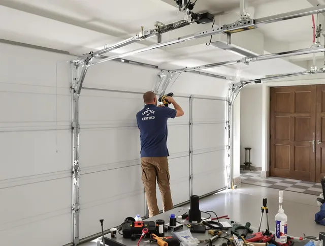 Monrovia Garage Door Repair certified technician performing precision garage door repair in Monrovia