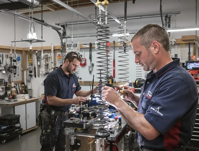 Garage door spring repair service by Monrovia Garage Door Repair in Monrovia